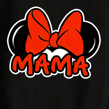 Anneler Günü Baskılı T-shirt - Siyah -