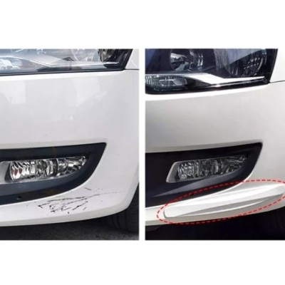 Araba Tampon Koruyucu Karbon Desenli Beyaz