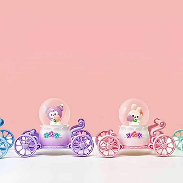 Arabalı Kuromi Serisi Kar Küresi 