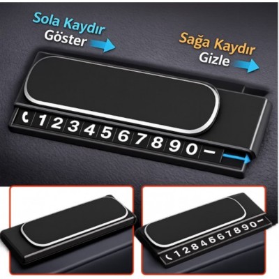 Araç İçi Numaratör - Kayar Kapaklı - Fosforlu Torpido Üstü