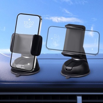 Araç İçi Torpido ve Cam Vakumlu Kısa Boy Telefon Tutucu 