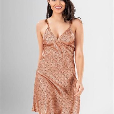 Arias Closet 2 Li Kısa Sabahlık Takımı Desenli