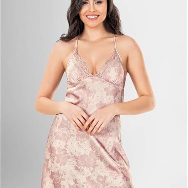 Arias Closet 2 Li Kısa Sabahlık Takımı Desenli