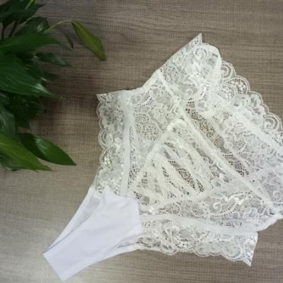 Arias Closet Arkası İp Detaylı Fantezi Beyaz Külot