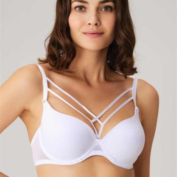 Arias Closet Balenli Desteksiz Dolgusuz Askıları Çıkabilen Yaka Detaylı T-Shirt Sütyeni