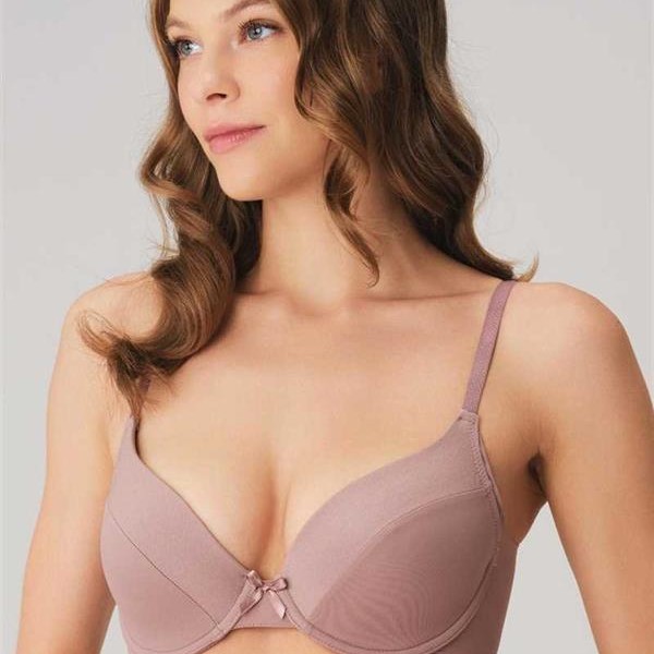 Arias Closet Balenli Desteksiz Dolgusuz Kol Altı Genişletilmiş Sırtı Yapıştırma Günlük T-Shirt Sütyeni