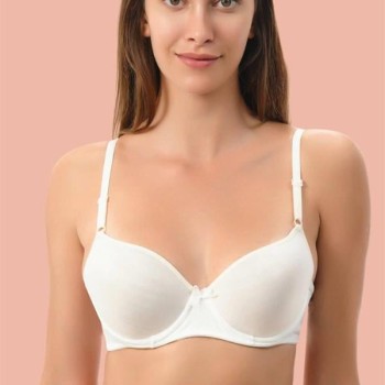 Arias Closet Beyaz Dolgulu Mikro Tek Sütyen