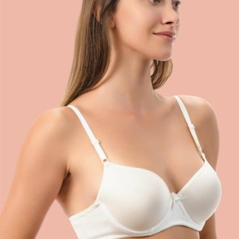 Arias Closet Beyaz Dolgulu Mikro Tek Sütyen