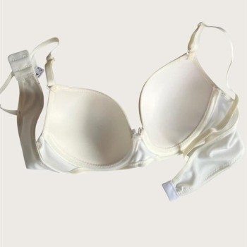 Arias Closet Beyaz-Kırmızı 2'Li Mikro Kumaş İçi Boş Balenli Günlük  Desteksiz Sütyen