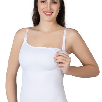 Arias Closet Beyaz Mı Emay 1402 Modal Cotton Emzirme Atlet Korse