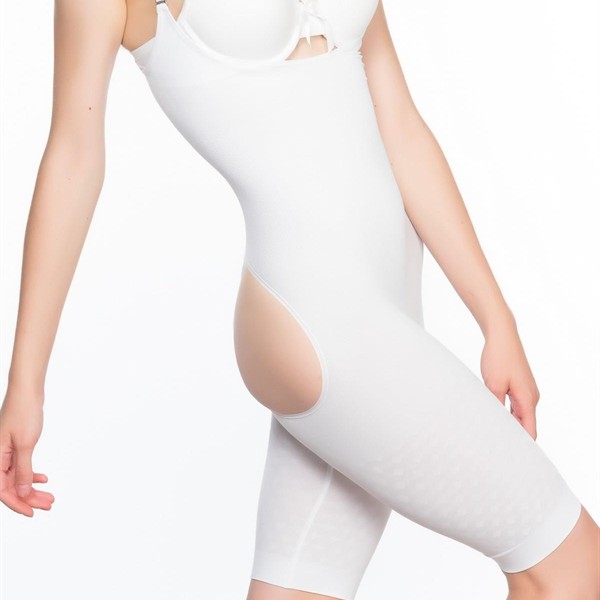 Arias Closet Beyaz Mı Emay 2038 Popo Ve Göğsü Açık Paçalı Boy Korse