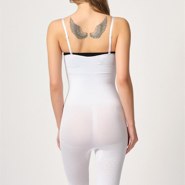 Arias Closet Beyaz Mı Emay 2093 Ön Agraflı Göğsü Açık Paçalı Boy Korse