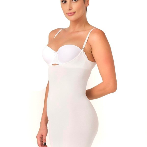 Arias Closet Beyaz Mı Emay 5060 Göğsü Açık Elbise Korse