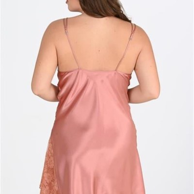 Arias Closet Büyük Beden Bakır Gecelik  2109