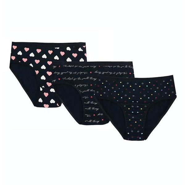 Arias Closet Büyük Beden Pamuklu Likralı Karışık Renkli 3'Lü Külot