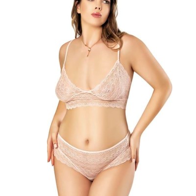 Arias Closet Büyük Beden Sabahlıklı Fantezi Gecelik Takım
