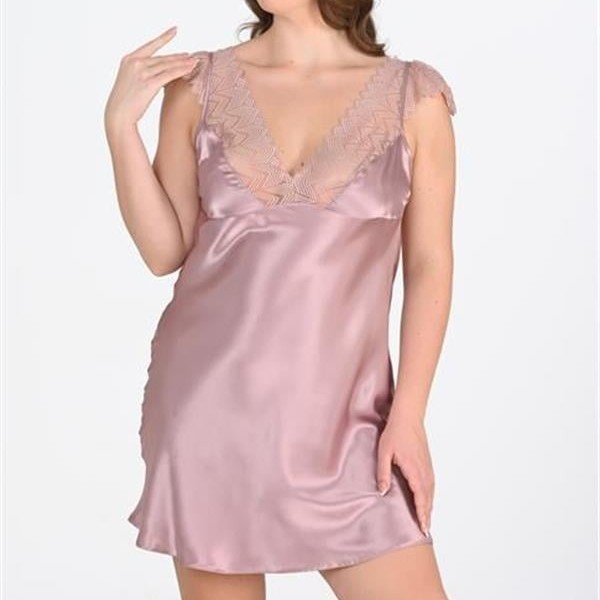 Arias Closet Büyük Beden Vizon Gecelik 2106