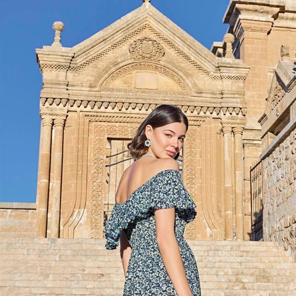 Arias Closet Çiçek Desenli Elbise