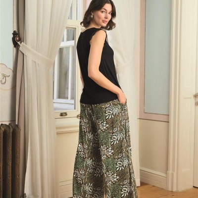 Arias Closet Çiçek Yaprak Ve Etnik Desenli Dantelli 3'Lü Pijama Takımı