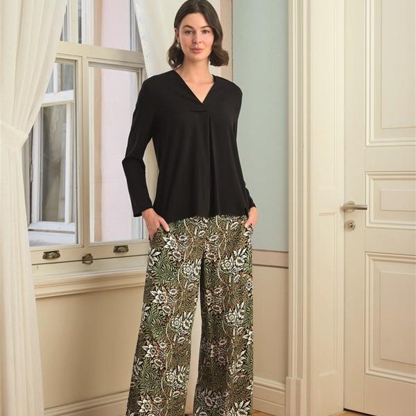 Arias Closet Çiçek Yaprak Ve Etnik Desenli Dantelli 3'Lü Pijama Takımı