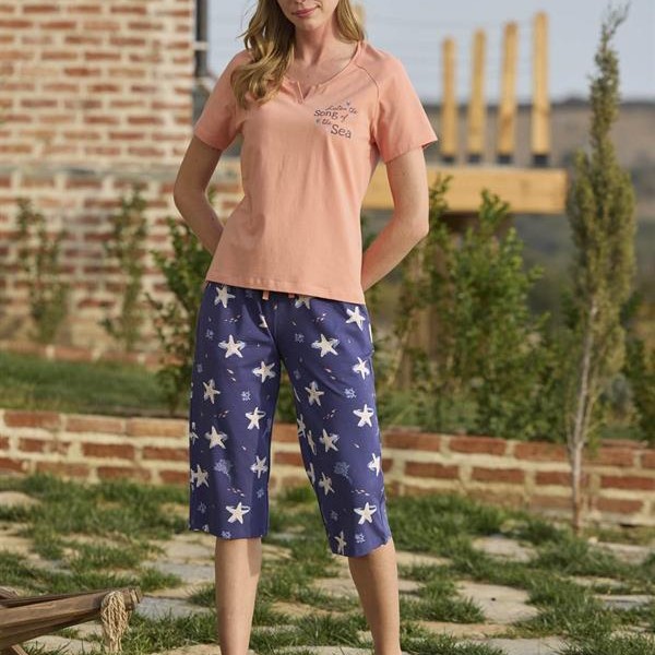 Arias Closet Deniz Yıldızı Desenli Ve Baskılı Önü Düğmeli 