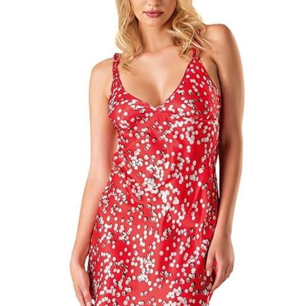 Arias Closet Desenli Saten Gecelik 8145