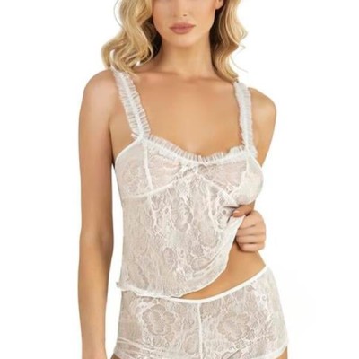 Arias Closet Ekru Saten Şort Takımı 9221