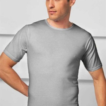 Arias Closet Erkek Pamuklu Kısa Kol Geniş Yaka Klasik Fanila T-Shirt