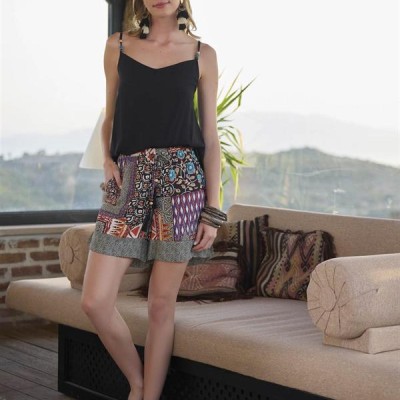 Arias Closet Etnik Desenli 3'Lü Alt Üst Takım