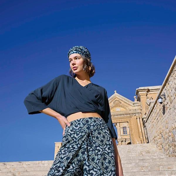 Arias Closet Etnik Desenli Alt Üst Takım