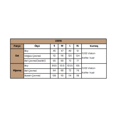 Arias Closet Etnik Desenli Alt Üst Takım