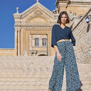 Arias Closet Etnik Desenli Alt Üst Takım