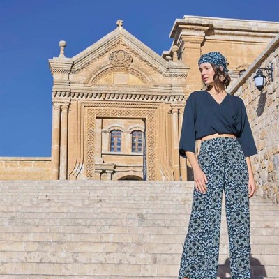 Arias Closet Etnik Desenli Alt Üst Takım