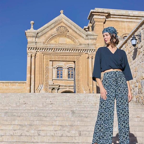 Arias Closet Etnik Desenli Alt Üst Takım