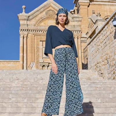 Arias Closet Etnik Desenli Alt Üst Takım