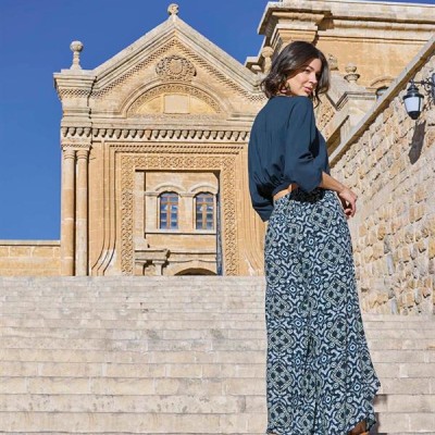 Arias Closet Etnik Desenli Alt Üst Takım