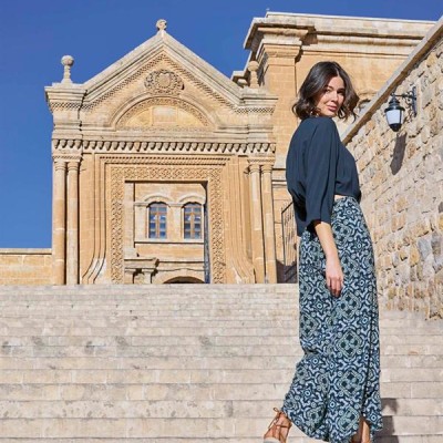 Arias Closet Etnik Desenli Alt Üst Takım