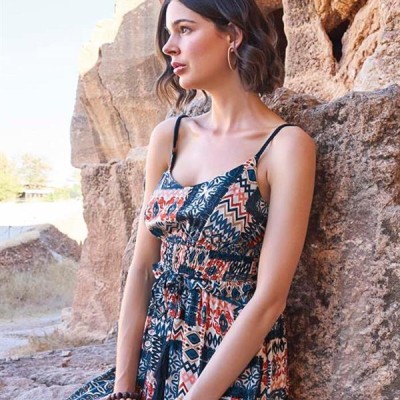 Arias Closet Etnik Desenli Tulum