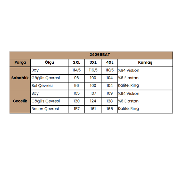 Arias Closet Etnik Desenli Ve Dantelli Büyük Beden Sabahlık Takımı