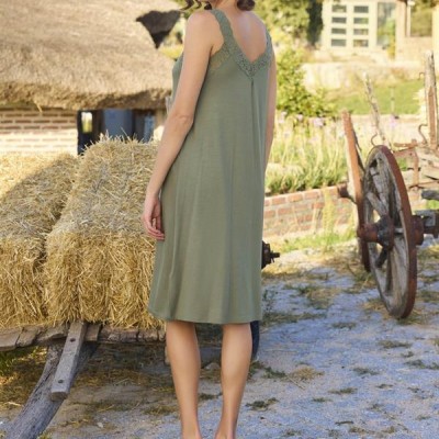 Arias Closet Etnik Desenli Ve Dantelli Büyük Beden Sabahlık Takımı