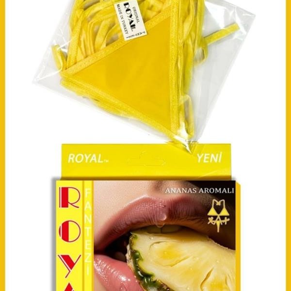 Arias Closet Fantezi Tüketilebilen Yenilebilir Ananas Aromalı İç Çamaşırı Takımı