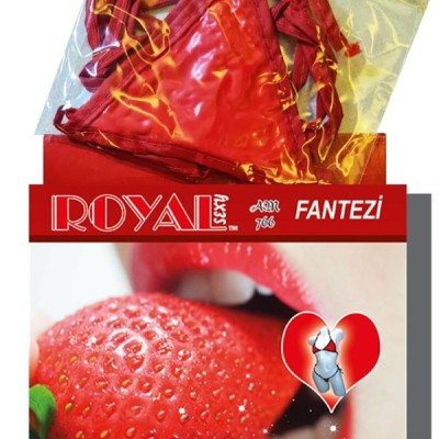 Arias Closet Fantezi Tüketilebilen Yenilebilir Çilek Aromalı İç Çamaşırı Takımı