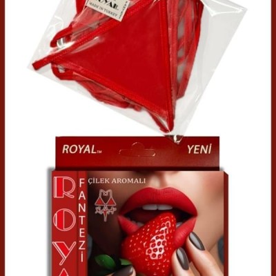 Arias Closet Fantezi Tüketilebilen Yenilebilir Çilek Aromalı İç Çamaşırı Takımı