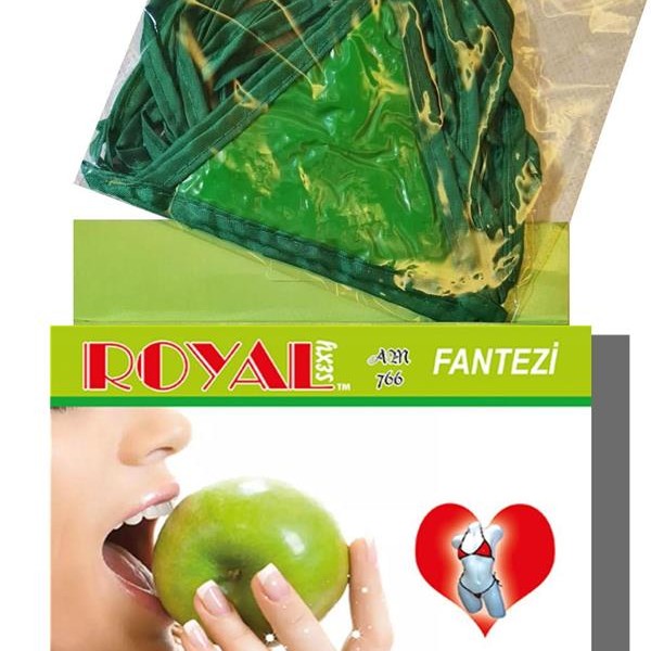 Arias Closet Fantezi Tüketilebilen Yenilebilir Elma Aromalı İç Çamaşırı Takımı