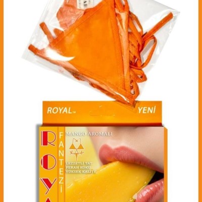 Arias Closet Fantezi Tüketilebilen Yenilebilir Mango Aromalı İç Çamaşırı Takımı