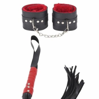 Arias Closet Kırbaç Ve Kelepce İçi Kırmızı İkili Set