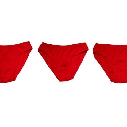 Arias Closet Kırmızı Yılbaşı Desenli 3'Lü Pamuklu Külot Takımı