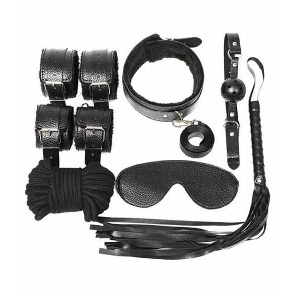 Arias Closet Kol Bacak İp Maske Kelepce Ağız Topu Kople Deri Set