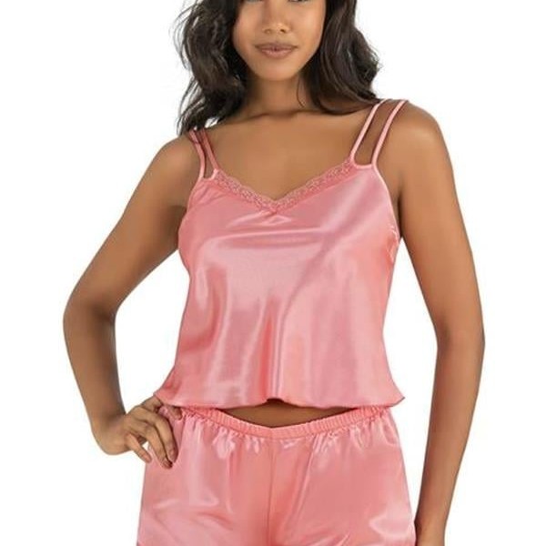 Arias Closet Mercan Saten Şort Takımı 9210