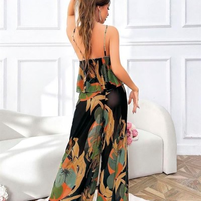 Arias Closet Özel Tasarım Çiçek Desenli Salaş Kesim 2'Li Takım